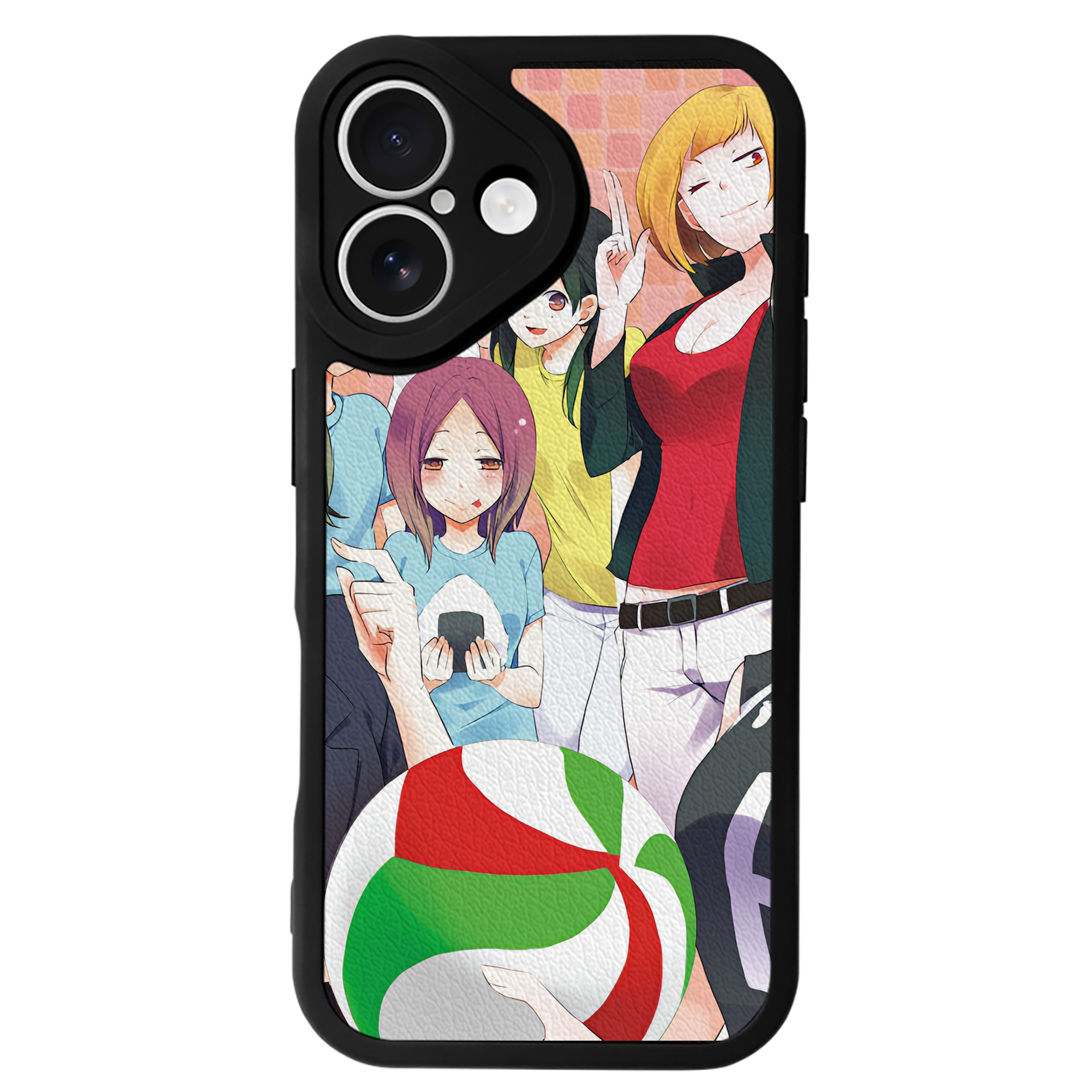 （画像用） ハイキュー!! Haikyu!! 【iPhone 16シリーズ対応】シリコンスマホケース（レザー調） 材質：シリコン